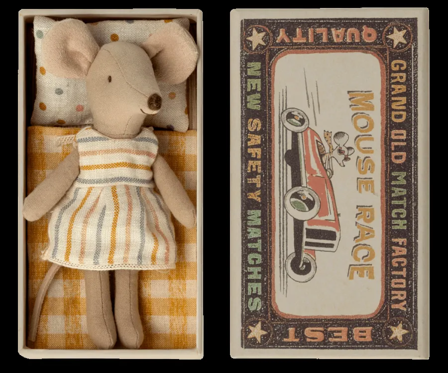 Big sister mouse in matchbox