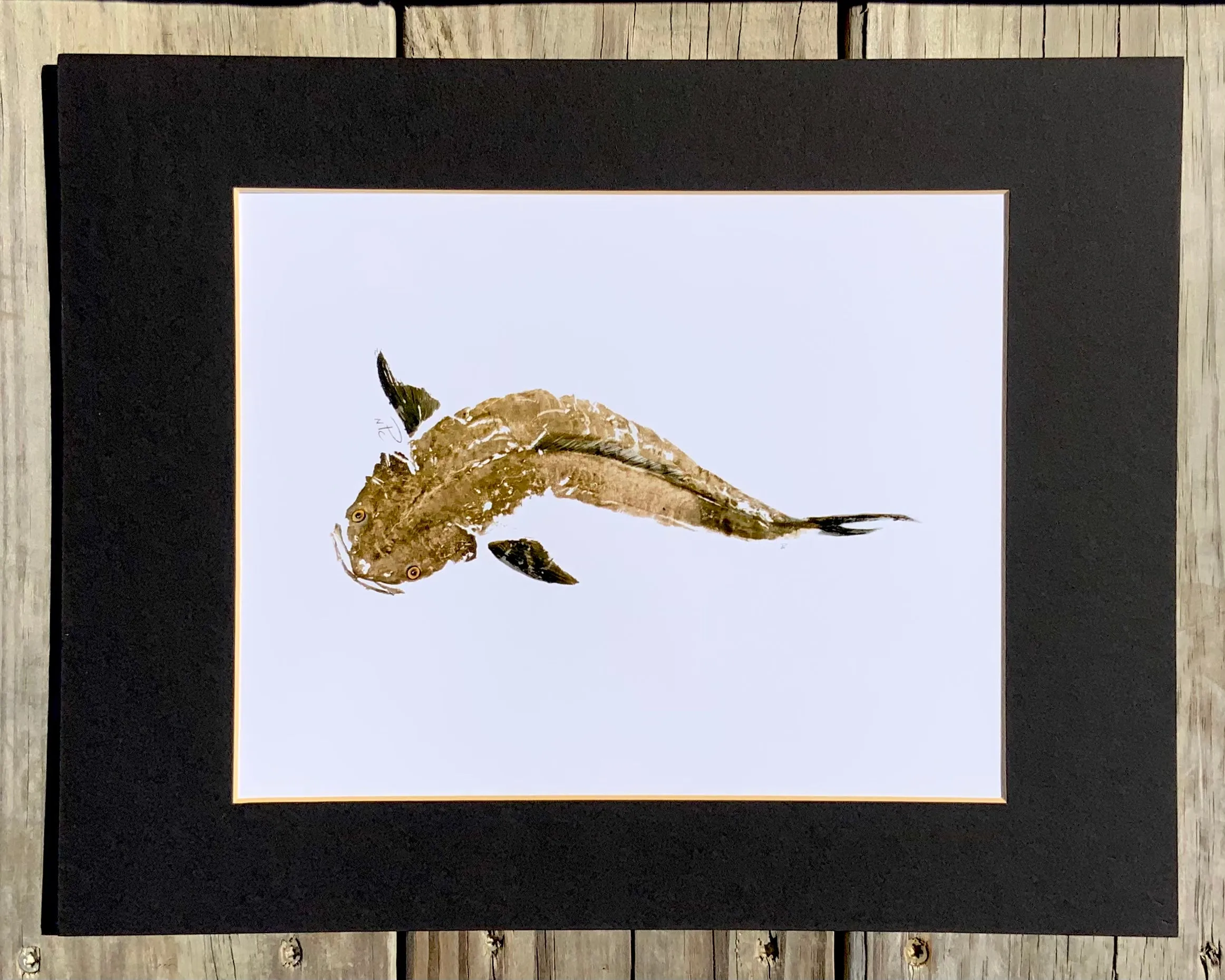 Cobia  Gyotaku Print