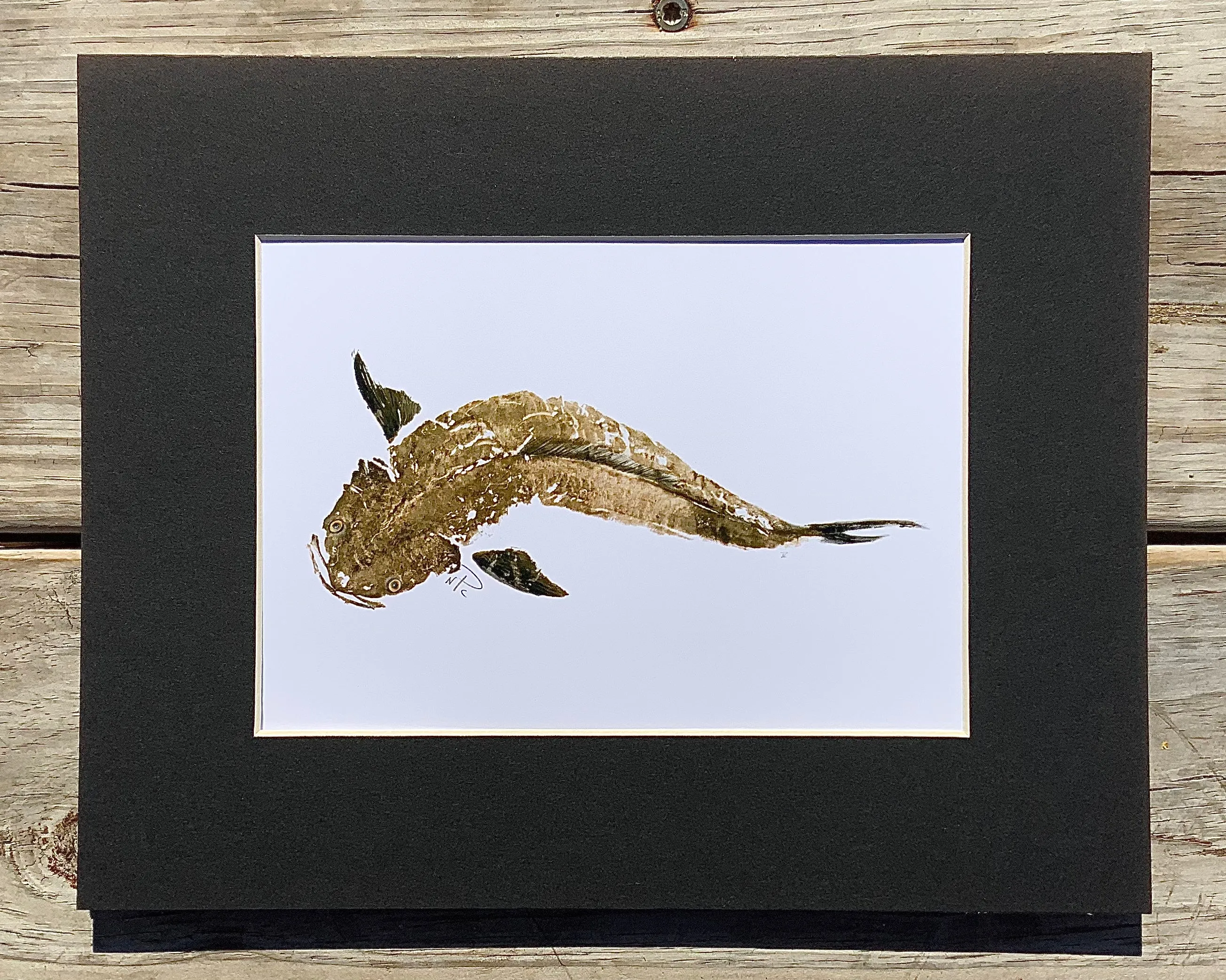 Cobia  Gyotaku Print