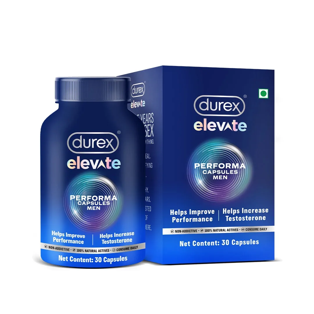 Durex Elevate Performa Shilajit Capsules for Men - 30 Capsules