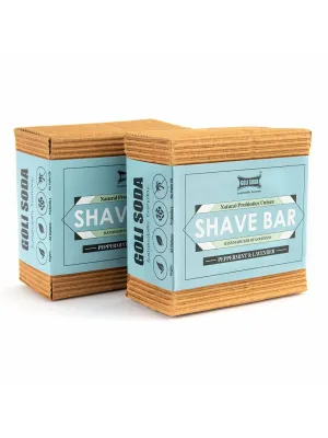 Goli Soda All Natural Probiotics Shave Bar Pack Of Two