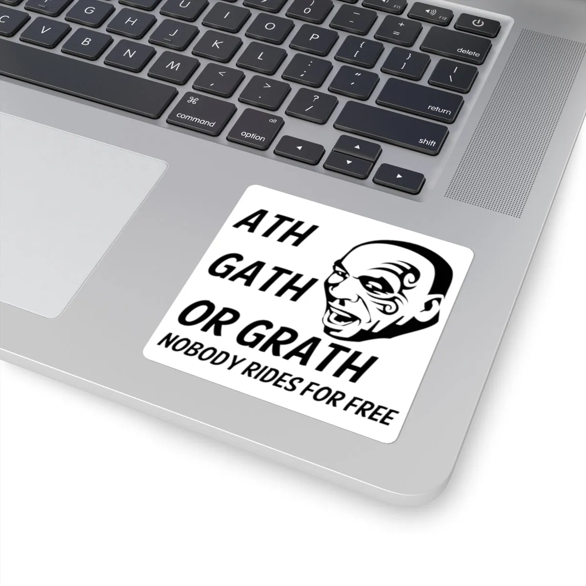 Mike Tyson Ass Cash or Grass Decal "ath gath or grath" Nobody Rides for Free Sticker